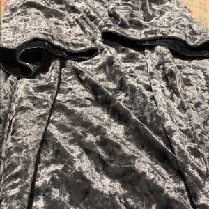 barely worn silvery-blue velvet t shirt